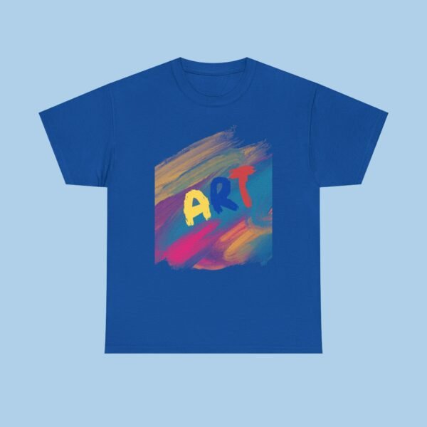 ART Unisex Heavy Cotton Tee, T-shirt, Gifts for her, gifts for him, artist, Paint, colorful - Image 5