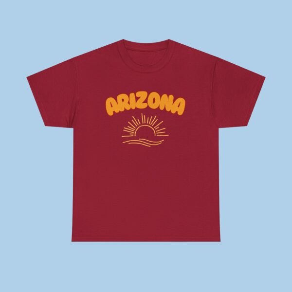 Arizona Sunset Unisex Heavy Cotton Tee, gifts for her, gifts for him, - Image 5