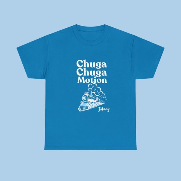 Personalized Chuga Chuga Motion Unisex Heavy Cotton Tee, T-shirt, Gifts for her , gifts for Him - Image 3