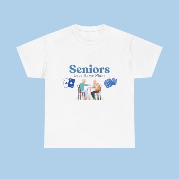 Seniors Love Game Night Unisex Heavy Cotton Tee, gifts for her, gifts for him