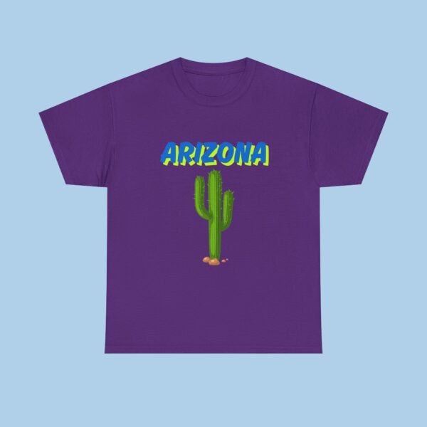 Arizona Cactus Unisex Heavy Cotton Tee - Image 5