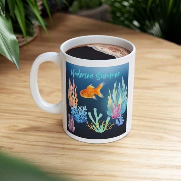 Undersea Summer Ceramic Mug, gifts for her, gifts for him - Image 4