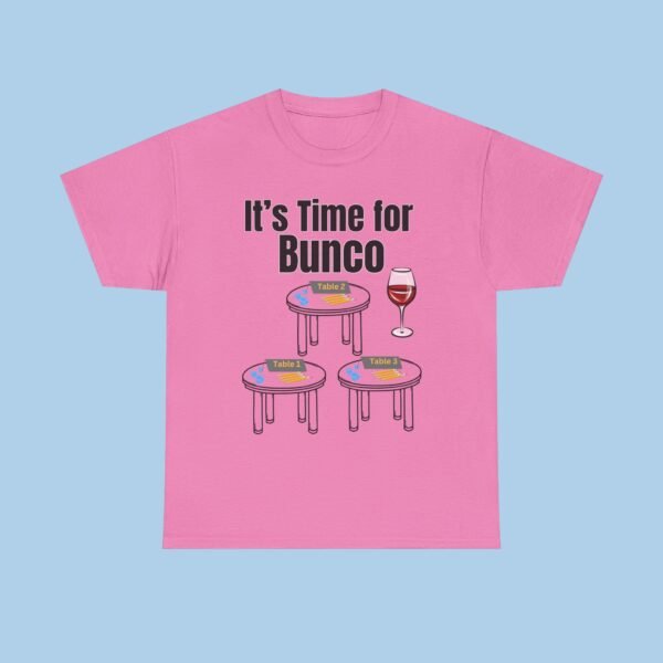 It's Time for Bunco Unisex Heavy Cotton Tee, gifts for her, gifts for him, Game Night - Image 5