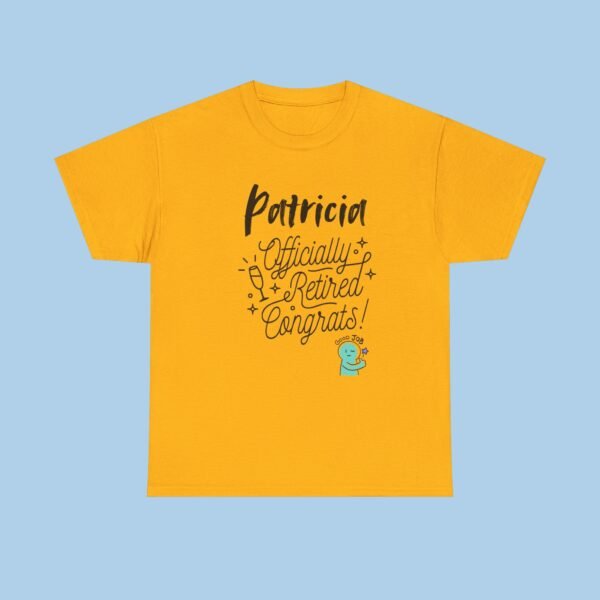 Personalized Officially Retired Unisex Heavy Cotton Tee, t-shirt, gifts for her, gifts for him - Image 2