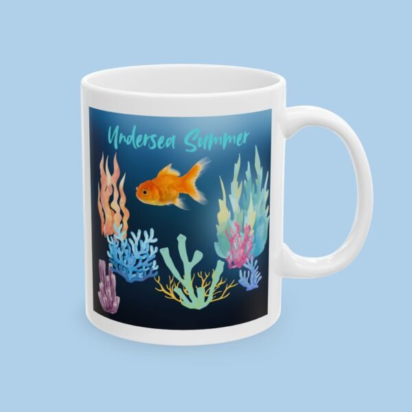 Undersea Summer Ceramic Mug, gifts for her, gifts for him - Image 2