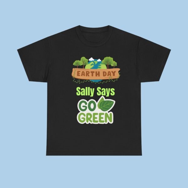 Personalized Earth Day Go Green Unisex Heavy Cotton Tee, gifts for her, gifts for him, Environment