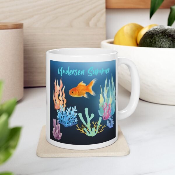 Undersea Summer Ceramic Mug, gifts for her, gifts for him - Image 3