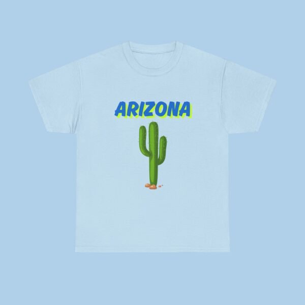 Arizona Cactus Unisex Heavy Cotton Tee - Image 4