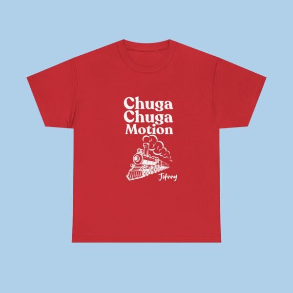Personalized Chuga Chuga Motion Unisex Heavy Cotton Tee, T-shirt, Gifts for her , gifts for Him - Image 4