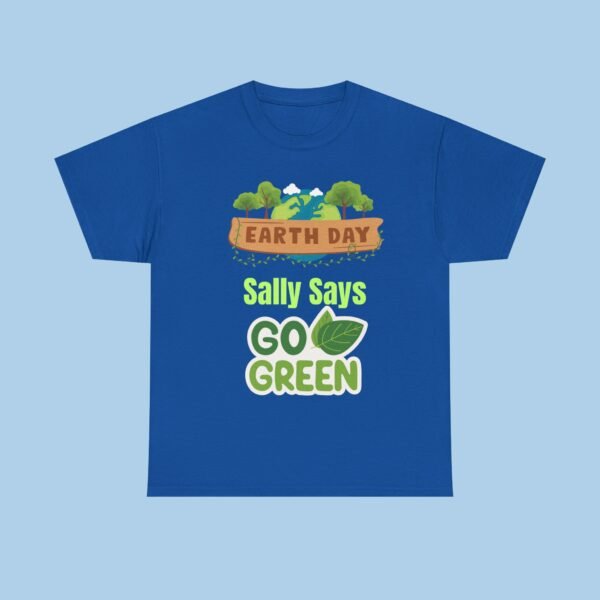 Personalized Earth Day Go Green Unisex Heavy Cotton Tee, gifts for her, gifts for him, Environment - Image 3