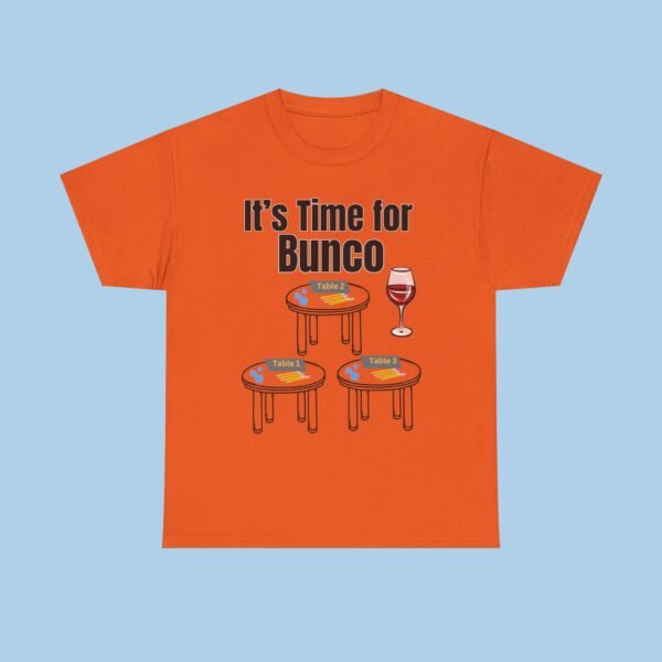It's Time for Bunco Unisex Heavy Cotton Tee, gifts for her, gifts for him, Game Night - Image 2