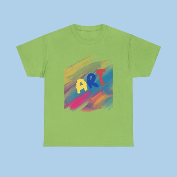 ART Unisex Heavy Cotton Tee, T-shirt, Gifts for her, gifts for him, artist, Paint, colorful - Image 4