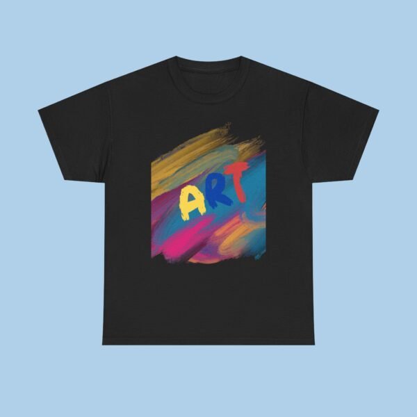 ART Unisex Heavy Cotton Tee, T-shirt, Gifts for her, gifts for him, artist, Paint, colorful - Image 2