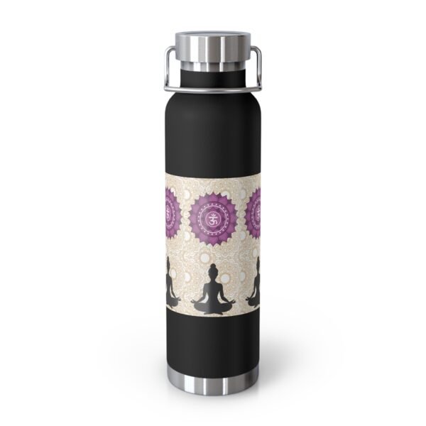 Meditation Copper Vacuum Insulated Bottle, 22oz, gifts for her, gifts for him - Image 4